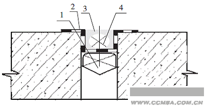 圖2新的接縫防水密封節(jié)點示意圖
